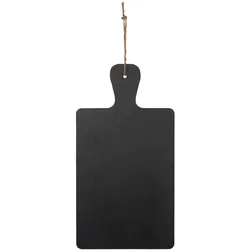 VEPATIM Wand-Kreidetafel "Naturstein" aus Schiefer schwarz zum Aufhängen 18 x 34cm