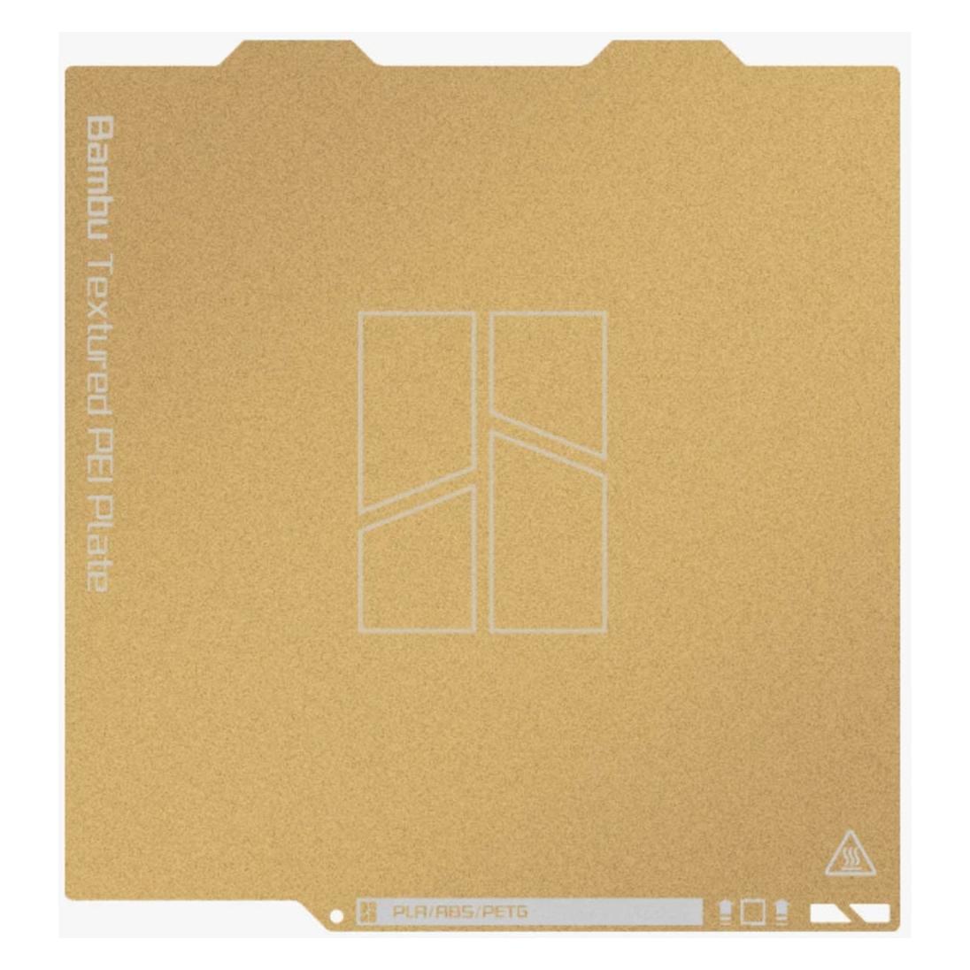 Bambu Lab Textured PEI Plate Gold - X1 / P1 Series (Druckbett, Platte) (FAP007)
