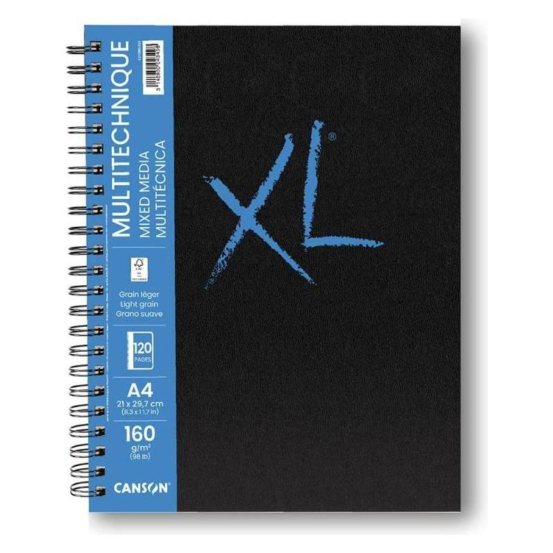 Canson XL Mixed Media Book A5 (A5, Blanko, Harter Einband) (31200L021)