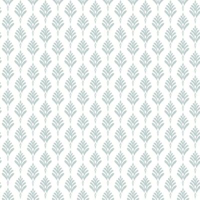 York Wallcoverings French Scallop Light Grey Wallpaper
