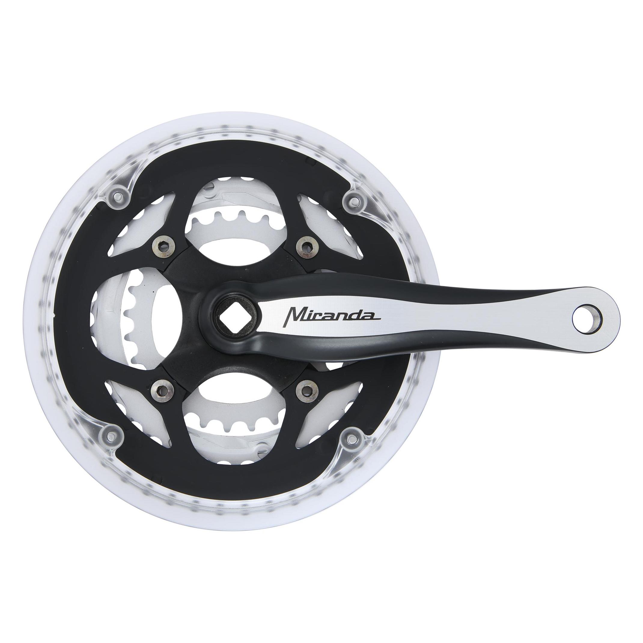 Miranda Beta 3R Plus Kettenradgarnitur Schwarz,Silber Einheitsgrösse (170 mm) (PB01JRF17P67T13FCT00)