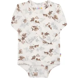 Joha Woll-Body langarm Biber, natur | mehrfarbig, 86