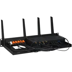 Rackmount.IT Kit for Cradlepoint E300, Serverschrank Zubehör, Schwarz