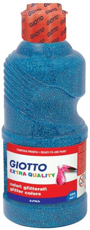 Flacon 250 ml Gouache Pailletée Giotto Cyan