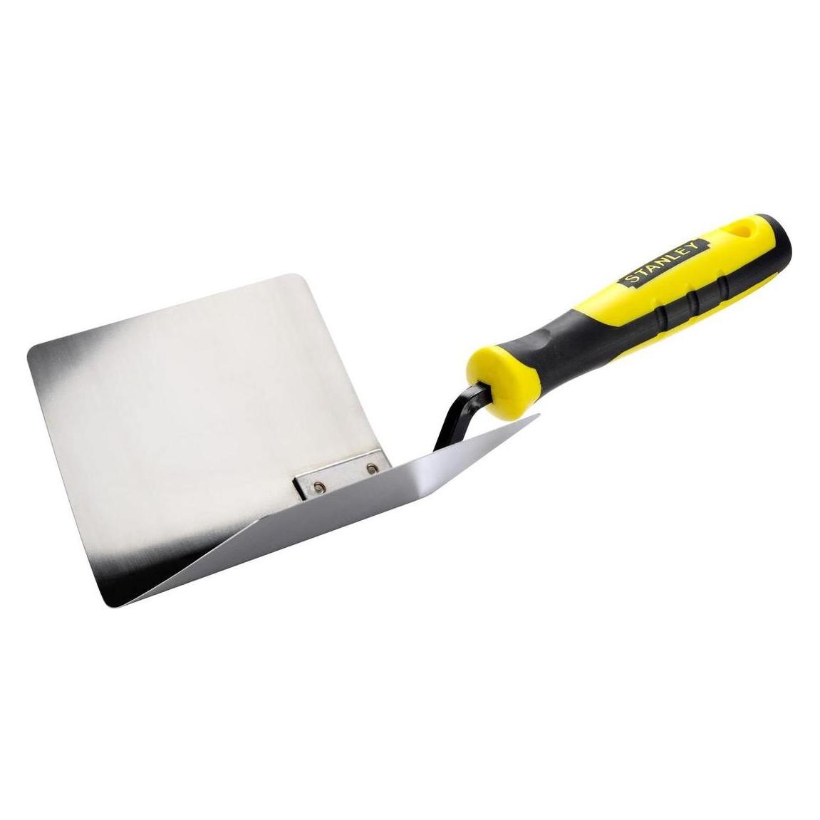 Stanley Innen-Eckspachtel (aus rostfreiem Stahl, Bi-Material Handgriff, Griffaussparung, konische Fo (16 cm) (STHT0-05777)