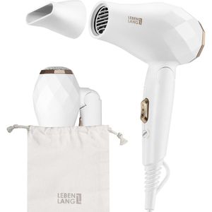 LEBENLANG Haartrockner LBL3099W, Reisehaartrockner, 1000 Watt, weiß
