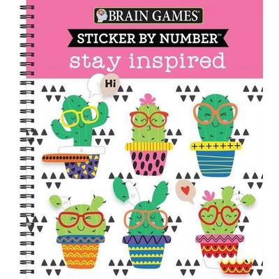 Brain Games - Sticker by Number: Stay Inspired, Taschenbuch von Publications International Ltd,New Seasons,Brain Games, Publications International,