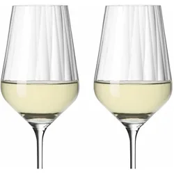 Ritzenhoff 2er-Set Weissweinglas Sternschliff, Weingläser, Transparent