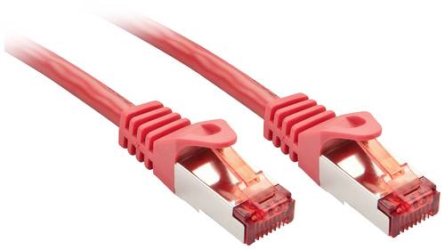LINDY 47363 RJ45 Patchkabel CAT 6 S/FTP 1.50m Rot