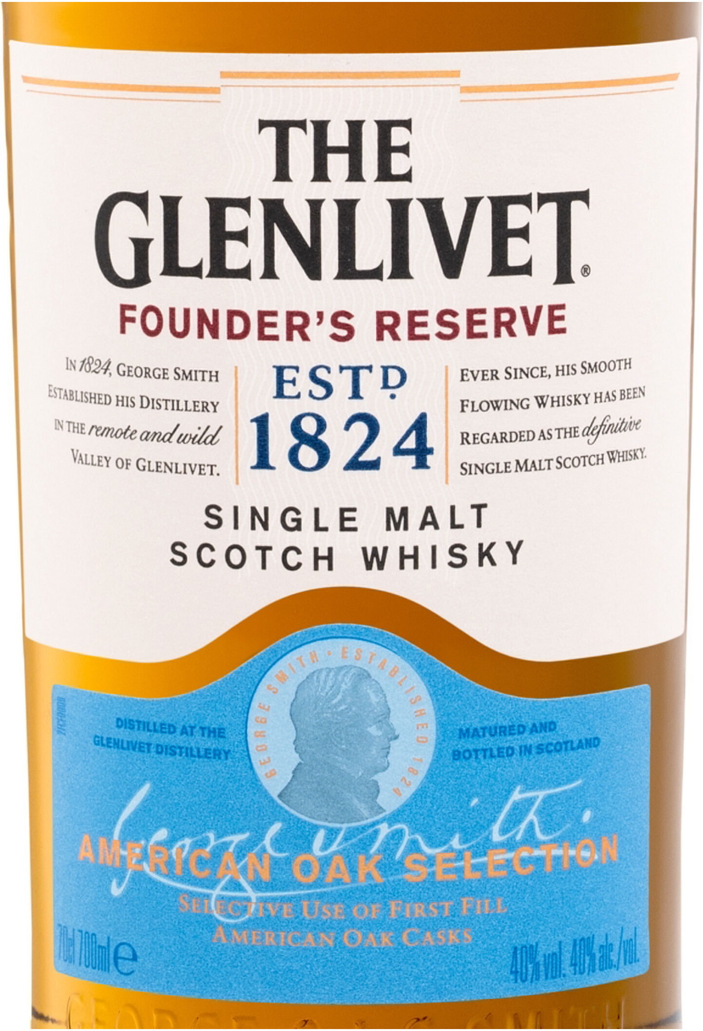 THE GLENLIVET Founder's Reserve American Oak Selection Single Malt Scotch Whisky 40% Vol