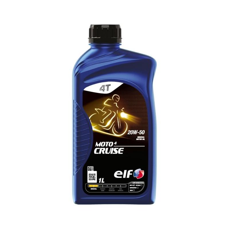 Huile moteur 4T Moto 4 Cruise ELF Minérale 20W50- 4L