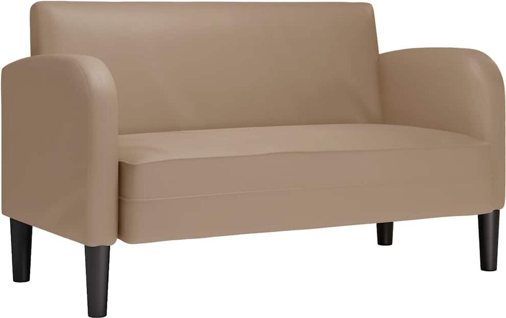 vidaXL Canapé causeuse cappuccino 110 cm similicuir