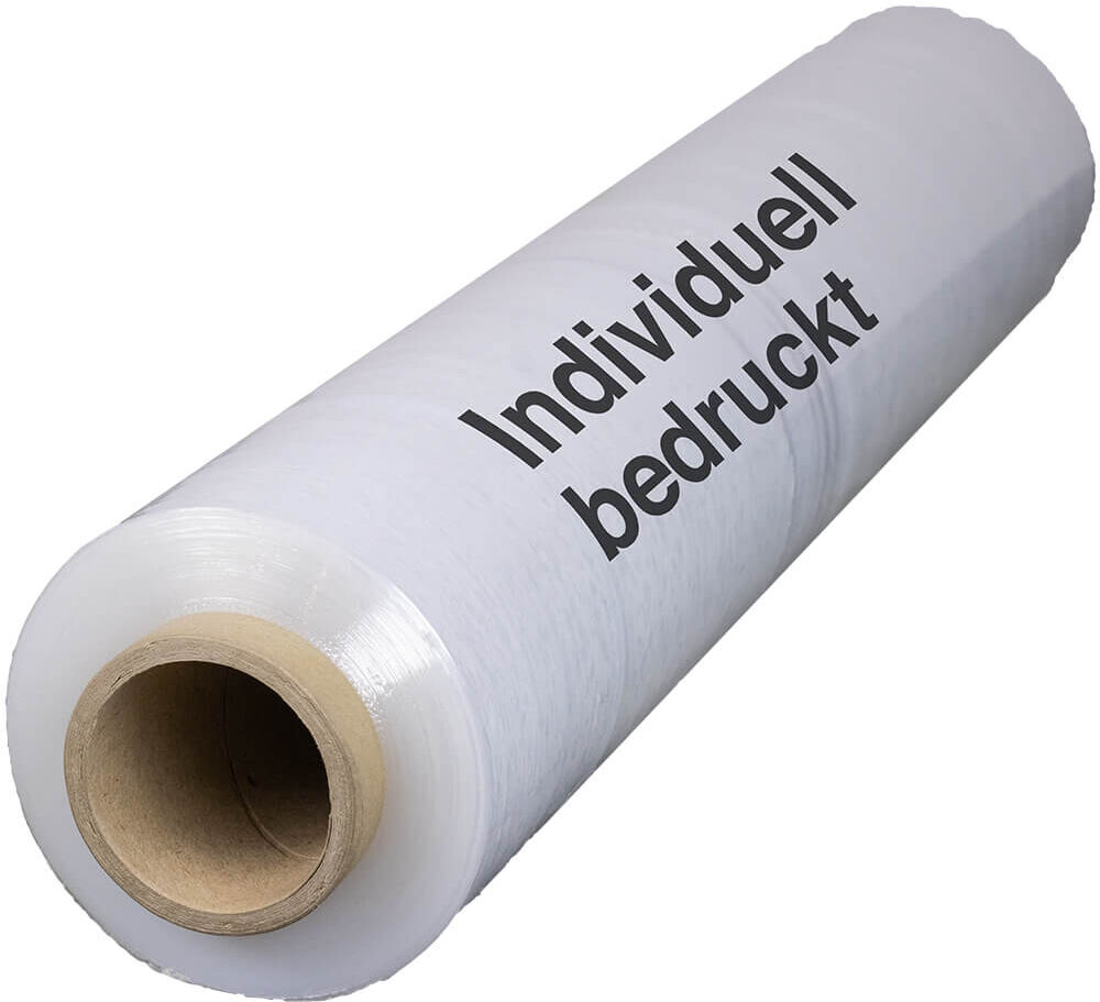 aXpel Handstretchfolie transparent bedruckt 500mm x 300m 17my