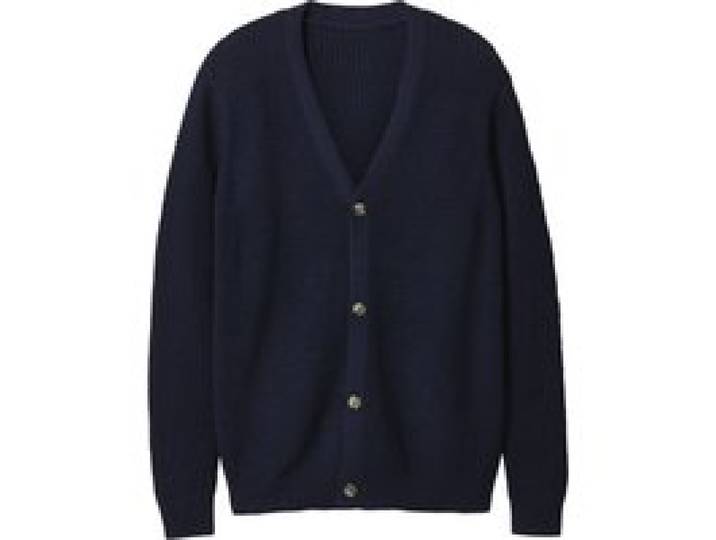 ESMARA MEN Gilet en maille (Bleu, L)
