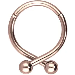 Chirurgenstahl Segmentring Clicker 2 KUGELN