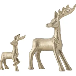 Kila Rentierfiguren, gold, 2 St.