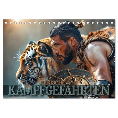 Tierische Kampfgefährten (Tischkalender 2026 DIN A5 quer), CALVENDO Monatskalender