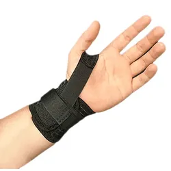 Matchu Sports Handgelenkstütze - Schwarz - Links - 88% Nylon - 12% Elasthan