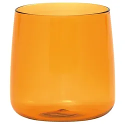 Zafferano Set aus 6 Glaskugeln aus mundgeblasenem Borosilikatglas in Bernsteinfarbe. Elegantes, modernes Design für den täglichen Gebrauch. Robust.