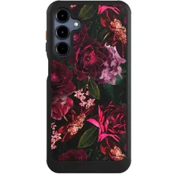 Nivocase Hülle für Samsung Galaxy A16 5G Handyhülle NIVOcore Case Schwarz Blumen Blüte Rose (Samsung Galaxy A16 5G), Smartphone Hülle, Schwarz