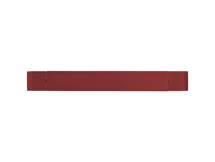 Wandlampe Box indischrot Eisen 1100 lm B 40 cm - LED - Lichtfarbe: Extra warmweiss - LED Energiesparlampen