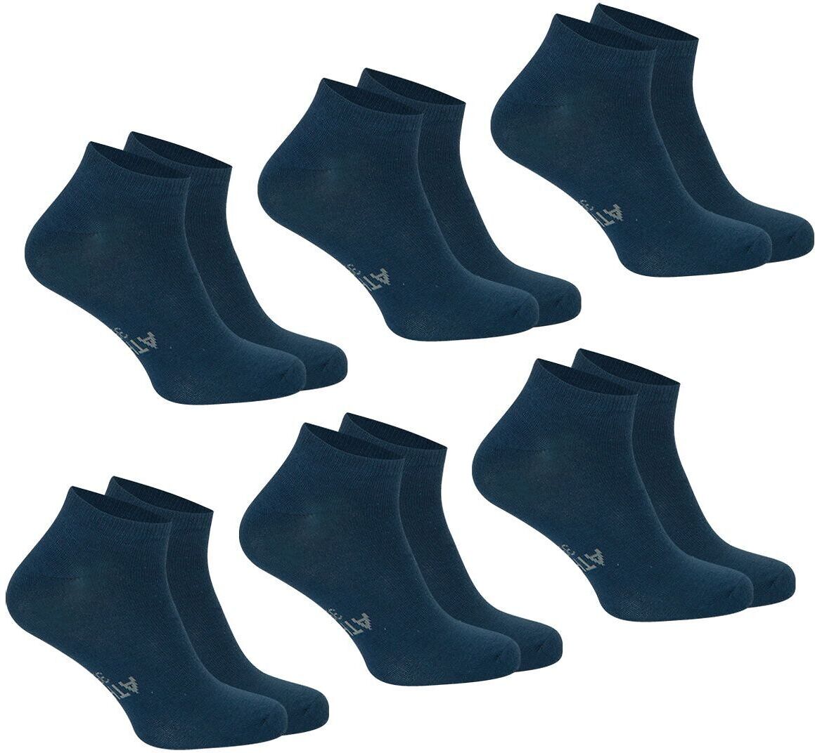 ATHENA Lot de 6 paires de socquettes unies MY PETIT PRIX