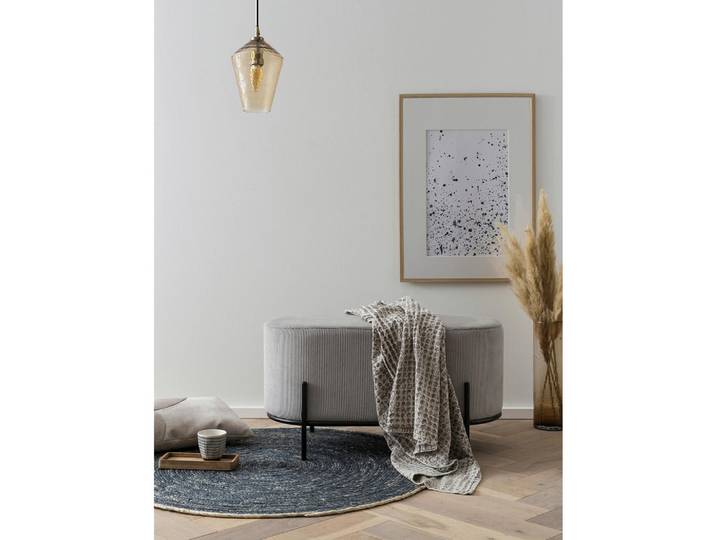 Livetastic Hocker, Hellgrau, Metall, 80x42x40 cm, Wohnzimmer, Hocker, Sitzhocker