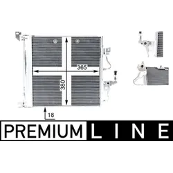 Kondensator Klimaanlage MAHLE AC 376 000P für Opel Astra H Caravan