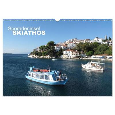 Sporadeninsel Skiathos (Wandkalender 2027 DIN A3 quer), CALVENDO Monatskalender