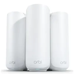 NETGEAR Orbi Wi-Fi 7, 370 Serie RBE373, BE3600, weiß, Router und 2x Repeater Set, 3er-Bundle