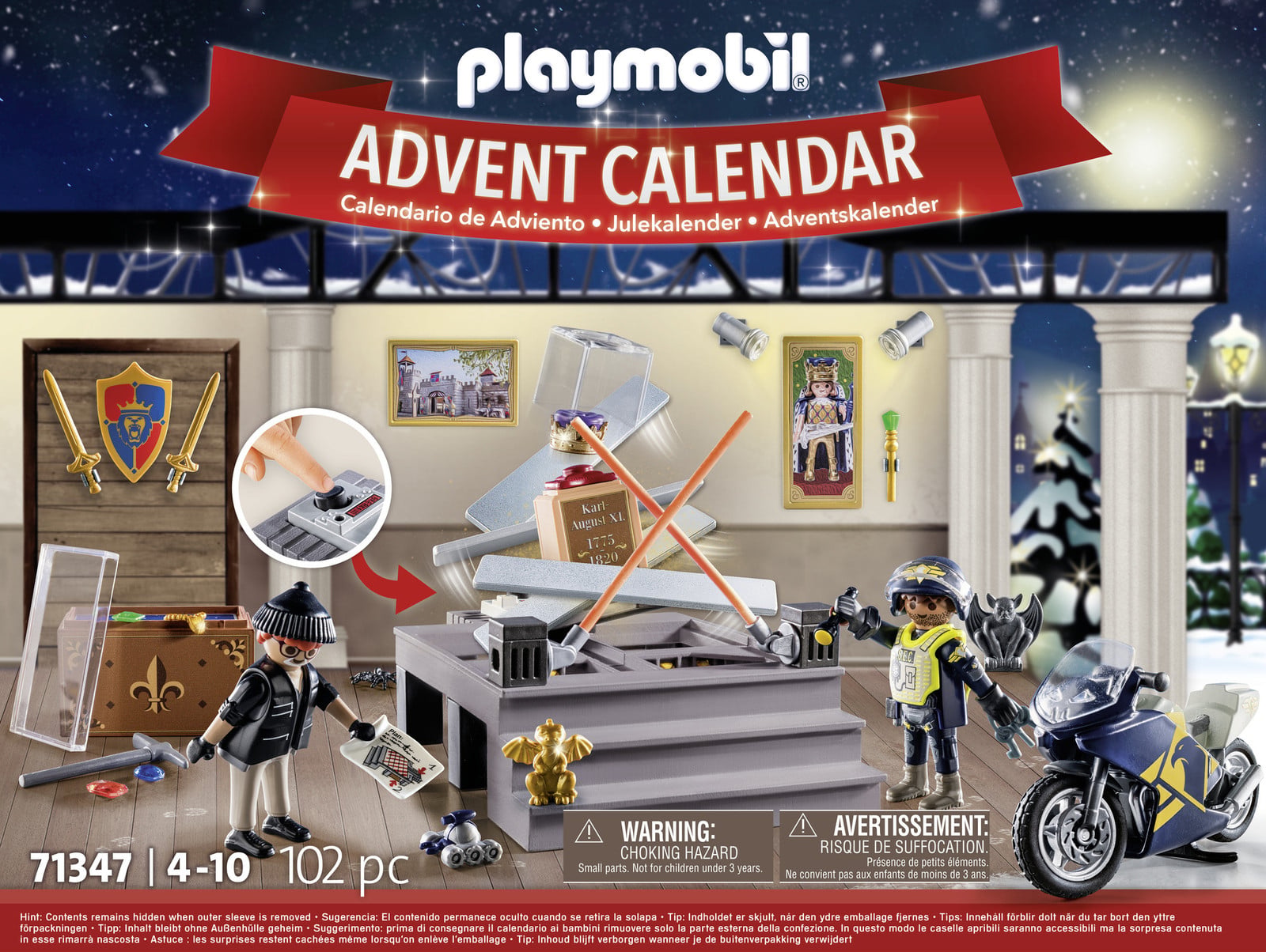 Playmobil Kerst Adventskalender 71347 Politie en museumdiefstal