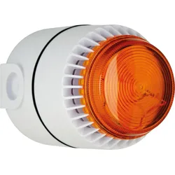 FLSVALRD24SW - Flashni, rot, gelbe Linse, Deep Base, 24V DC