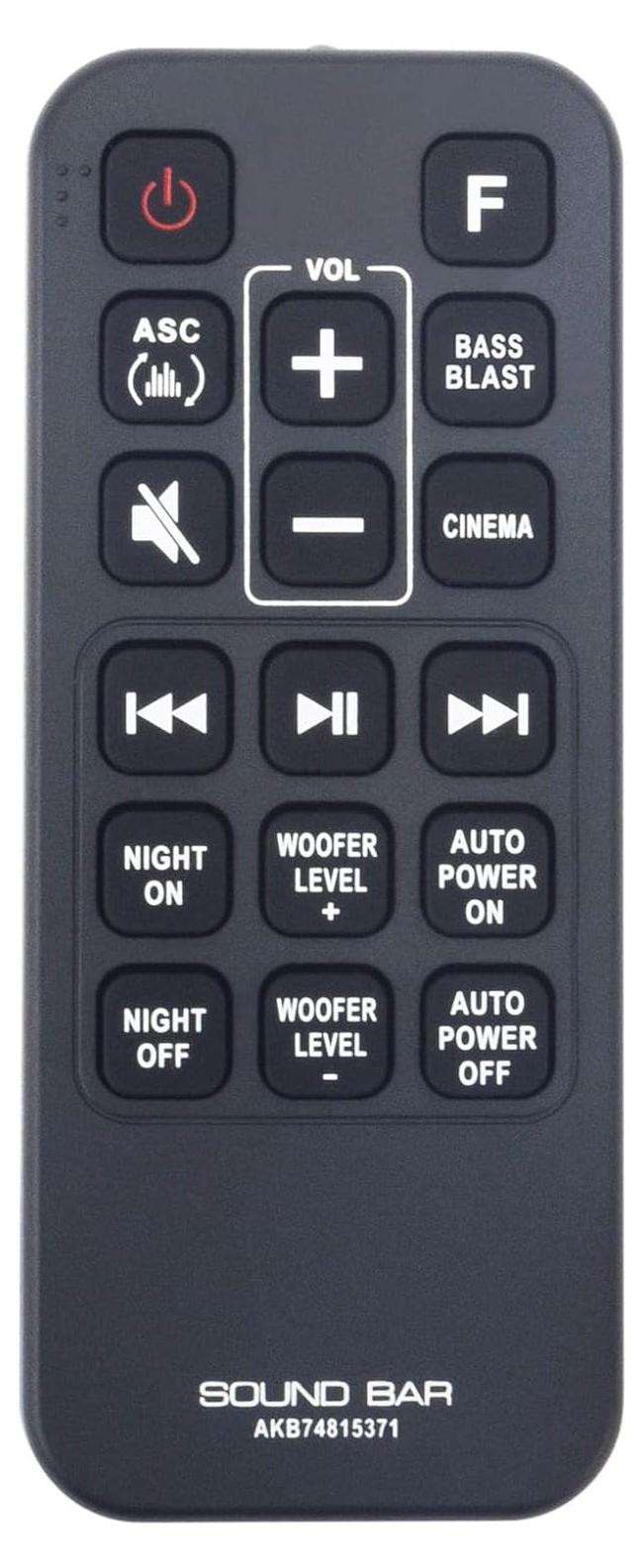 Selius Vervangende Afstandsbediening voor Wireless Active Subwoofer Home Theater