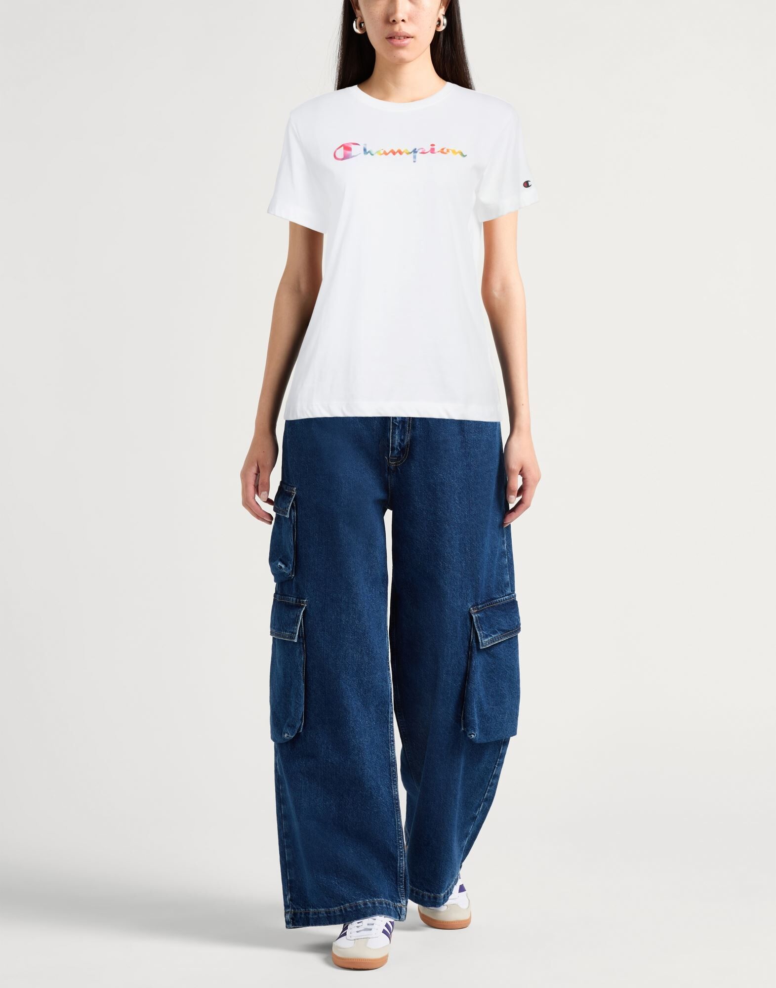 Champion Camiseta Mujer Blanco L Mujer