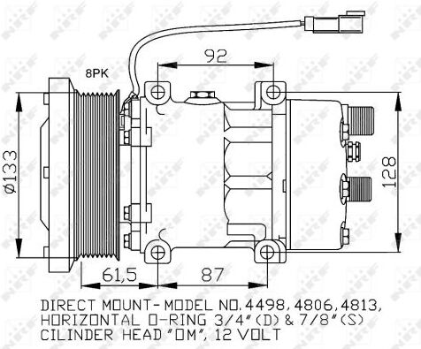 Nrf Kompressor, Klimaanlage 32758