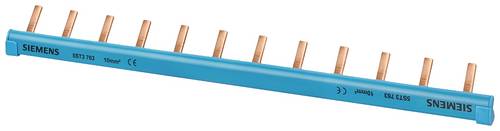 Siemens 5ST3763 Stiftsammelschiene, 1-phasig 10mm2, 12 Stifte, Isolation blau schneidbar Stiftsammelschiene 10St.