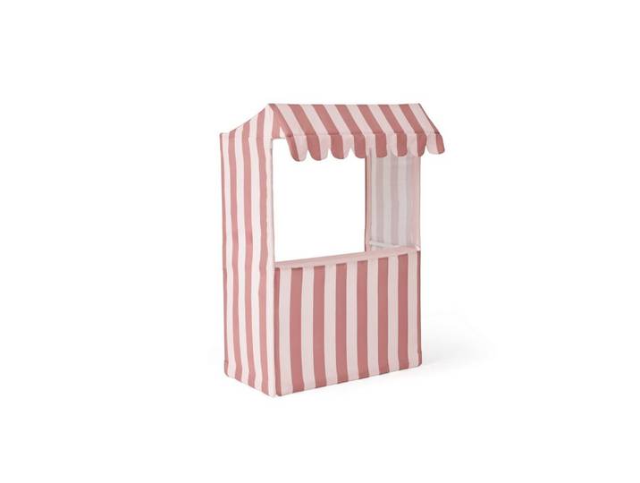 Kids Concept Kaufladen Kids Concept - Marktstand gestreift altrosa - 83x43x125cm - 2y+