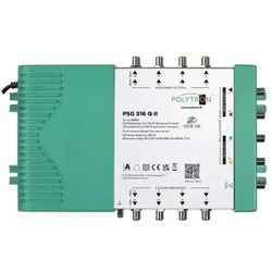 Polytron Kaskaden-Multischalter PSG 516 QII 5/16,terr. aktiv,22 kHz,inkl.Netzteil (Multischalter), SAT Zubehör