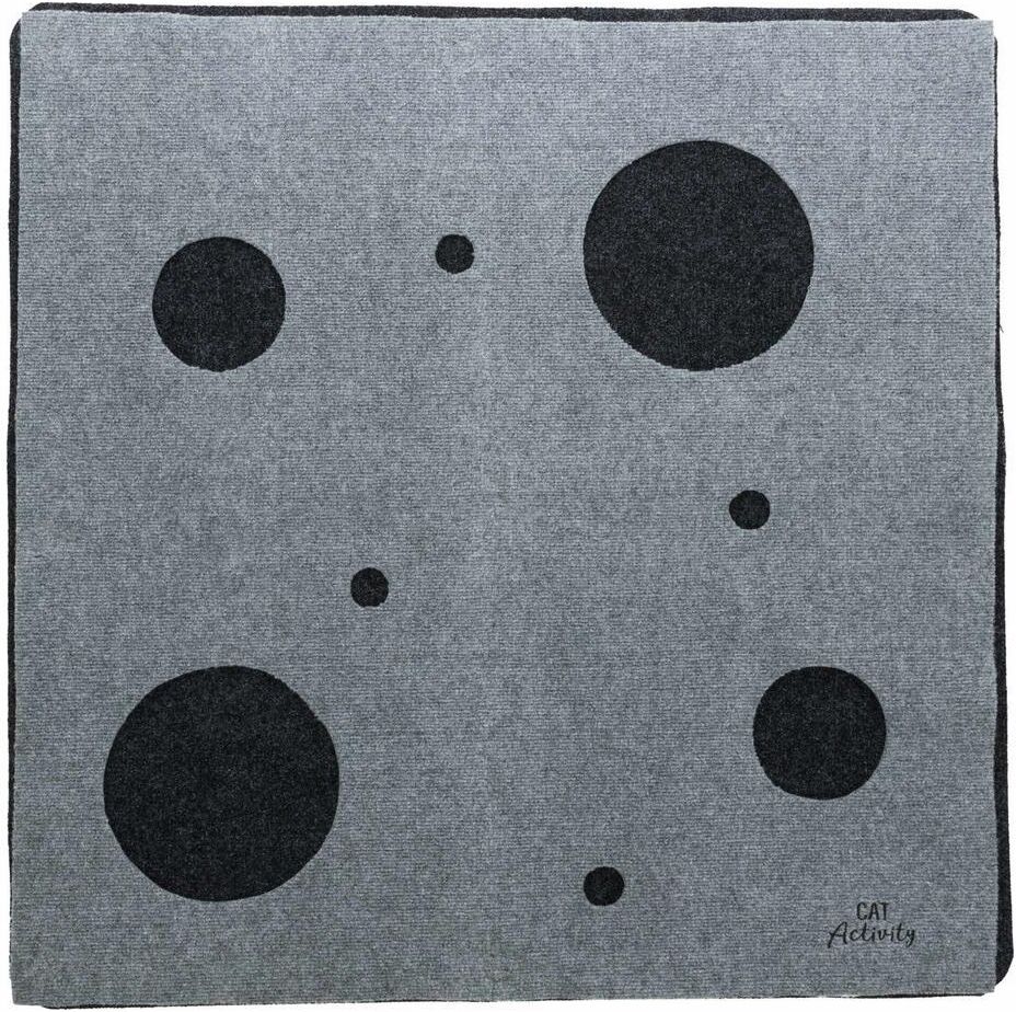 Tier-Intelligenzspielzeug TRIXIE "Katzen-Spielzeug Adventure Carpet", grau, B:99cm T:99cm, Gummi, Polyester, Tierspielzeuge, Tier-Intelligenzspielzeug grau Einheitsgröße