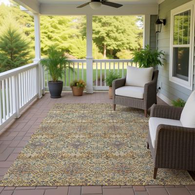 Addison Rugs Machine Washable Indoor/ Outdoor Global Flory Chantille Rug