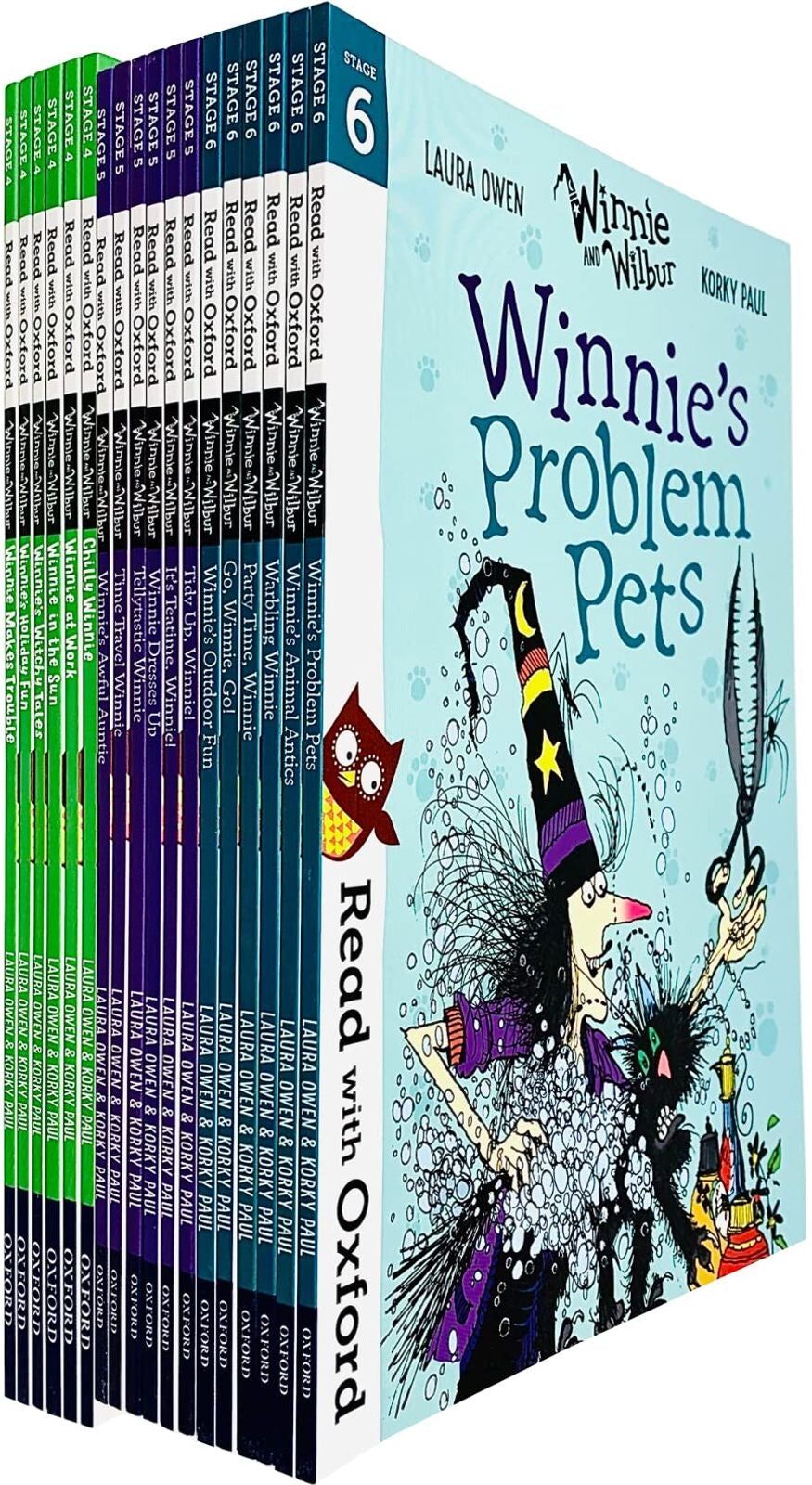 OXFORD UNIVERSITY PRESS Read With Oxford: Winnie and Wilbur 18 Books Collection Set Levels 4–6 (Age 4–6) – Holiday Fun, Chilly Winnie & Early Reading Stories Collection