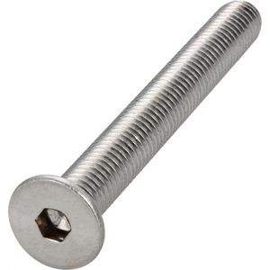 Reyher Senkkopfschraube 010642920000060025, ISO 10642, M6x25mm, Vollgewinde, Edelstahl, Innensechskant, 100 Stück