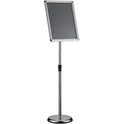 Wiltec, Prospektständer, Präsentationsständer 88-138cm Infoständer Aufsteller Werbeaufsteller (A3)