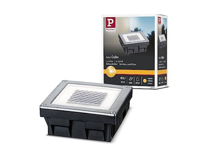 Paulmann zonne-grondinbouwlamp Cube IP67 2700K