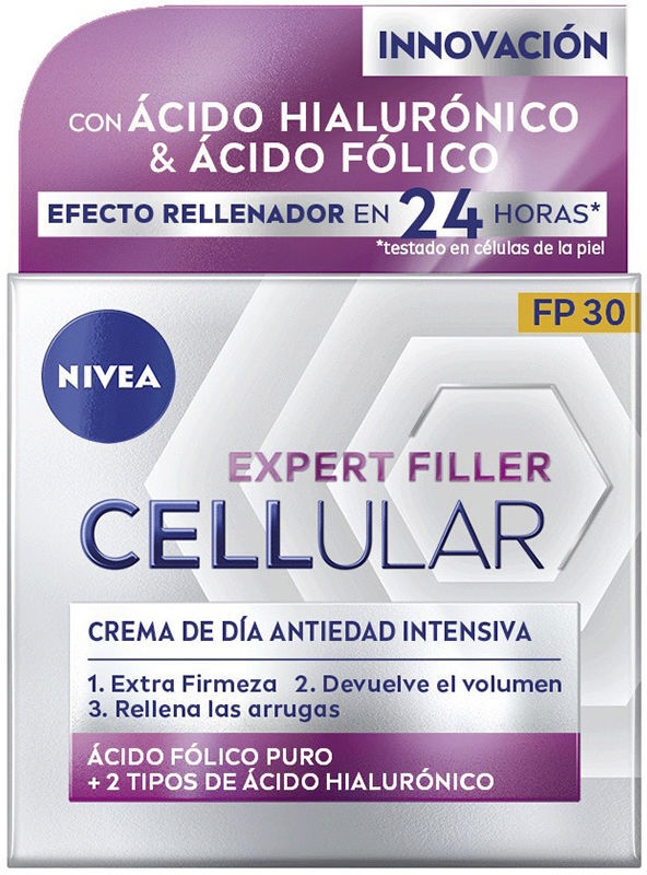 Nivea Cellular Filler hialurónico & fólico crema día SPF30 50 ml
