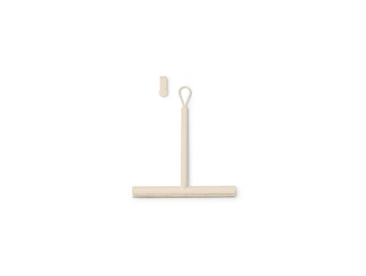 Duschabzieher BRABANTIA ReNew Beige , beige (natur), B:24cm H:26cm L:2,4cm, Kunststoff, Wasserabzieher, Duschabzieher