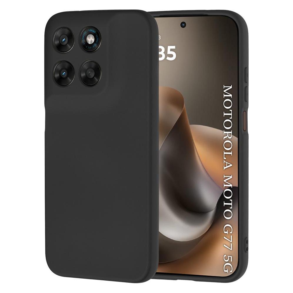 Techsuit - SoftFlex - Motorola Moto G77 / G67 - Black (Motorola Moto G67, Motorola Moto G77) (68654883)