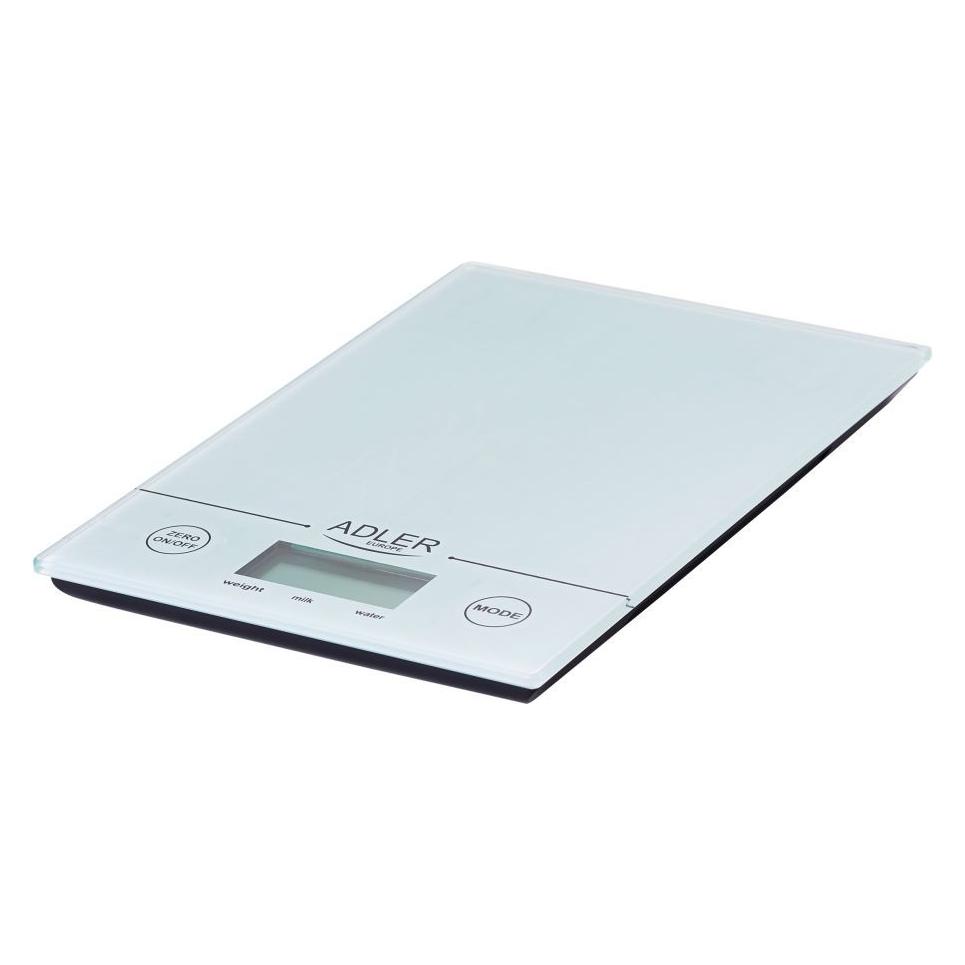 Adler AD 3138 w White Countertop Rectangle Electronic kitchen scale (AD 3138 W)
