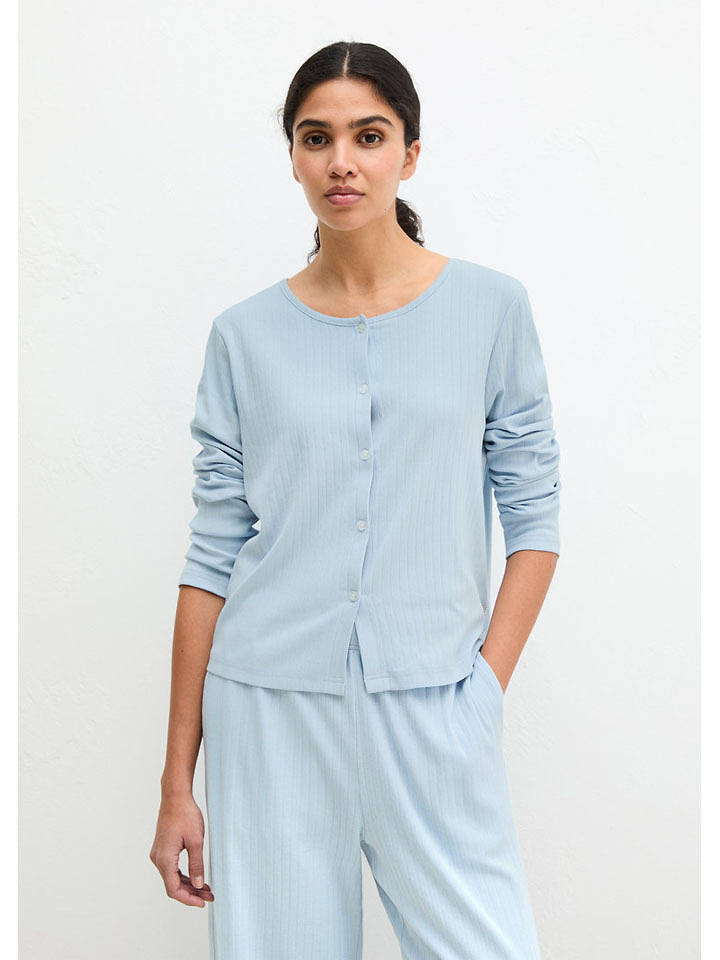Marc O´Polo Bodywear Pyjama-Oberteil in Hellblau - M