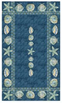 Laural Home Embellished Shells Tablecloth